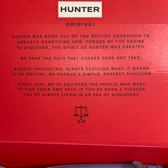 Like new matte baby blue tall hunter boots - Picture 3 of 7